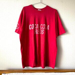 Coca Cola Reds vintage single stitch Babe Ruth Baseball Tee Shirt XL